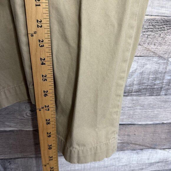 Lacoste Pants Mens 30X32 Khaki Chino Flat Front Slim Fit Trousers Stretch - Picture 12 of 12